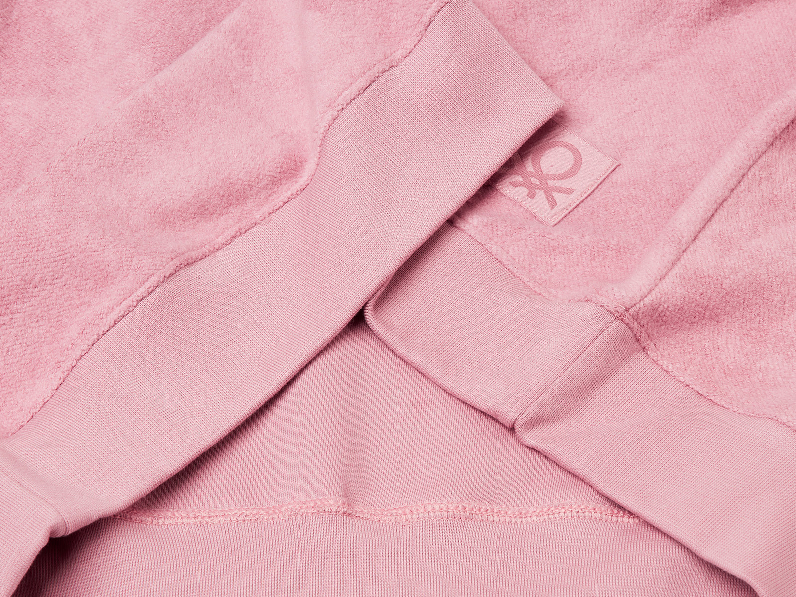 Felpa in puro cotone da uomo rosa 3 | Benetton Outlet