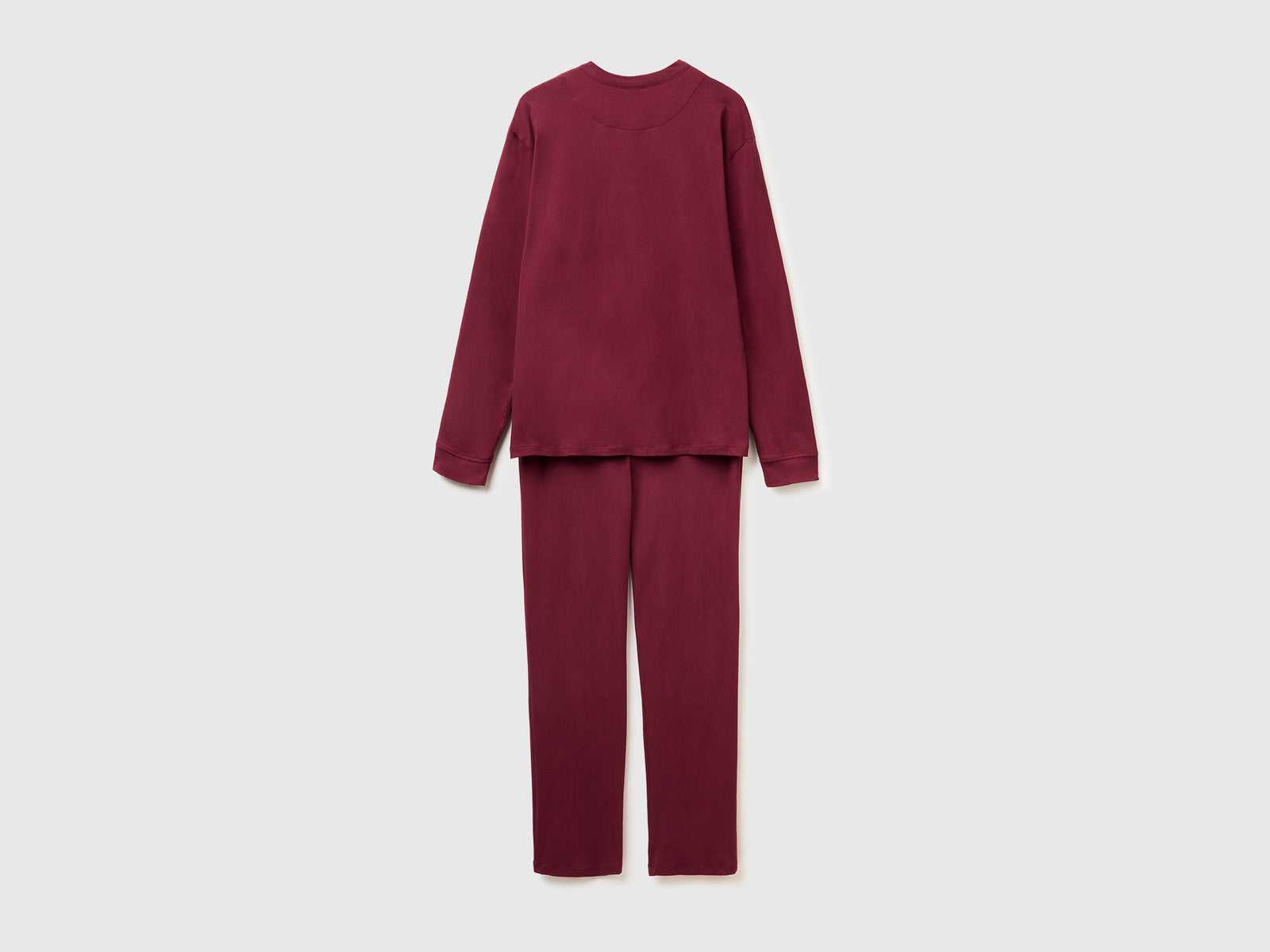 Pigiama 100% cotone da uomo bordeaux 2 | Benetton Outlet