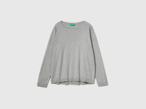 Maglia in cotone con scollo rotondo