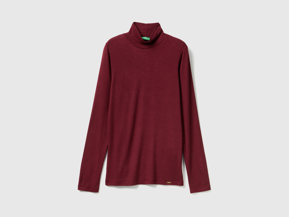 Maglia lupetto in misto Modal e cashmere