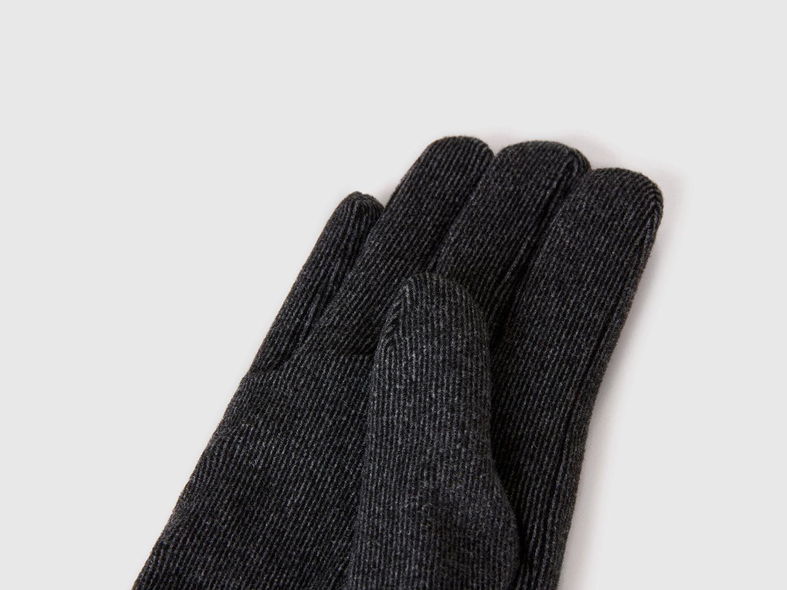 Guanti in microfibra da donna nero 2 | Benetton Outlet