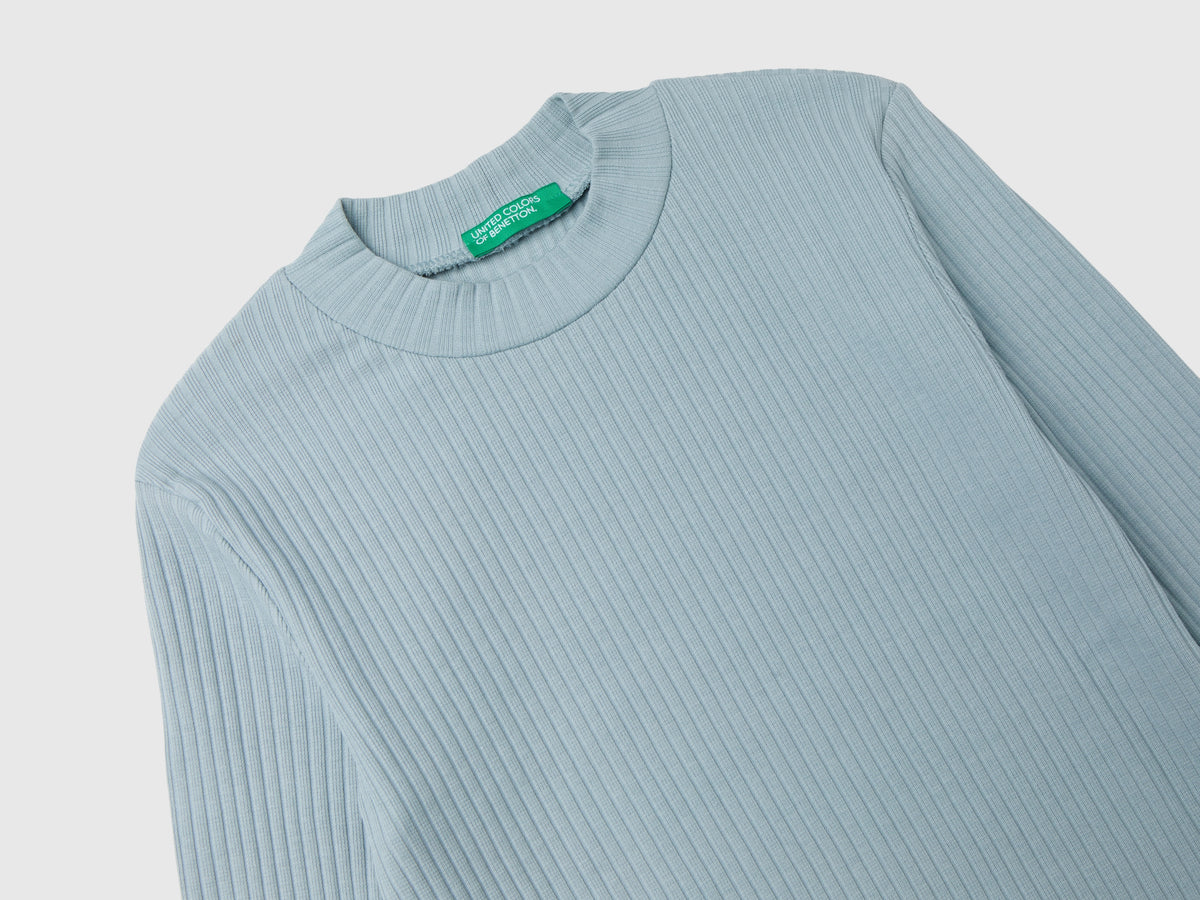 Maglietta slim fit in cotone stretch