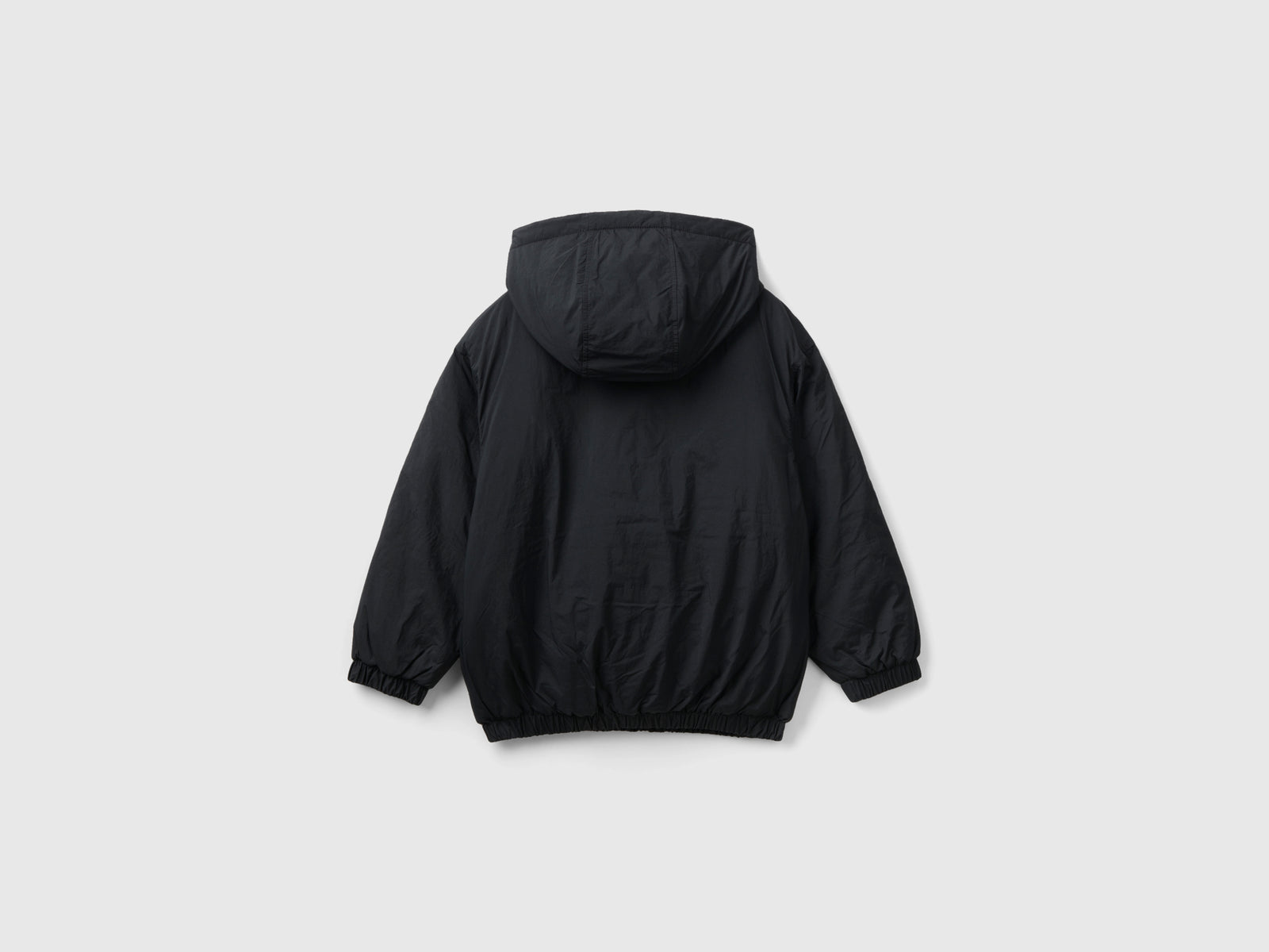 Giubbino con tascone da bambino nero 2 | Benetton Outlet