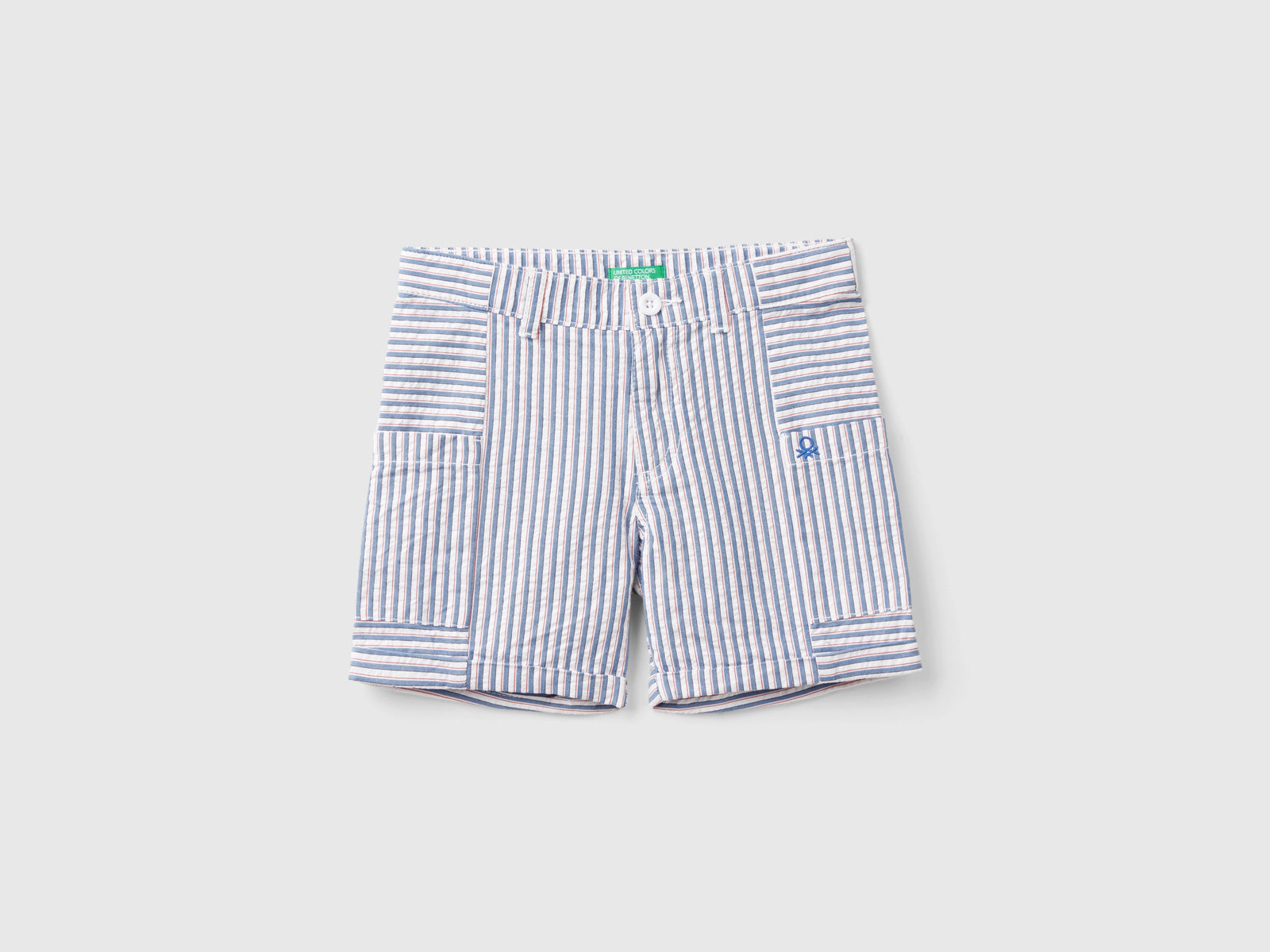 Shorts a righe con tasche da bimbo multi-color | Benetton Outlet