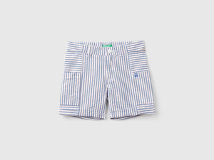 Shorts a righe con tasche