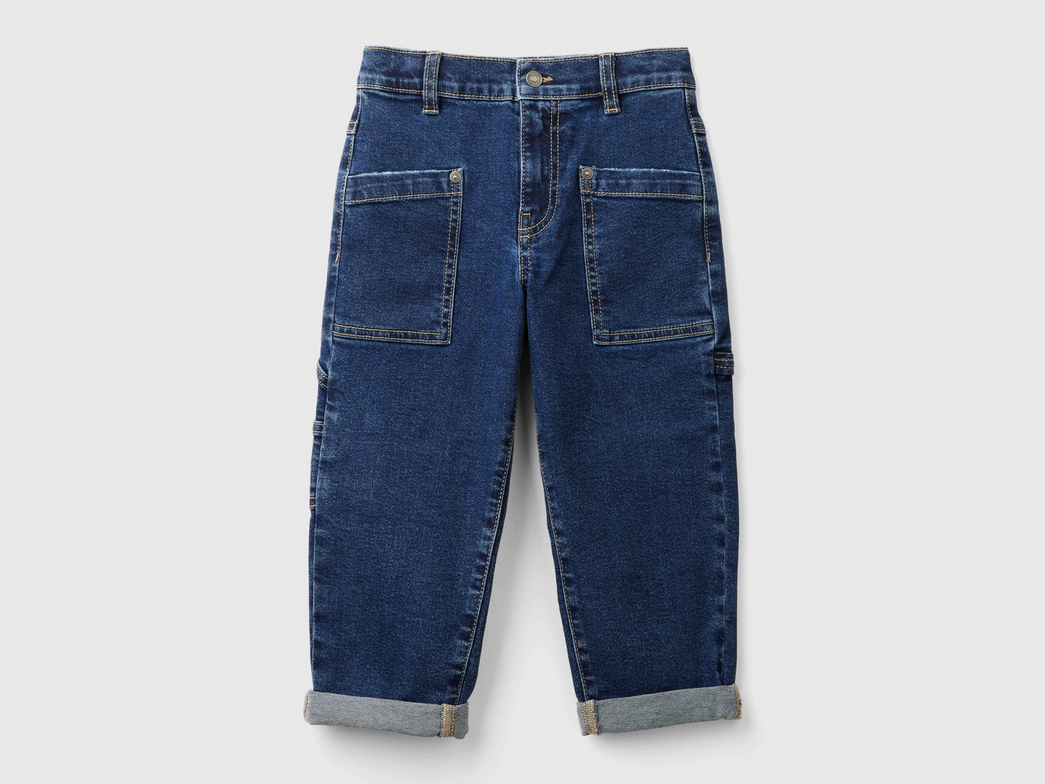 Jeans in misto cotone riciclato da bimbo blu scuro | Benetton Outlet