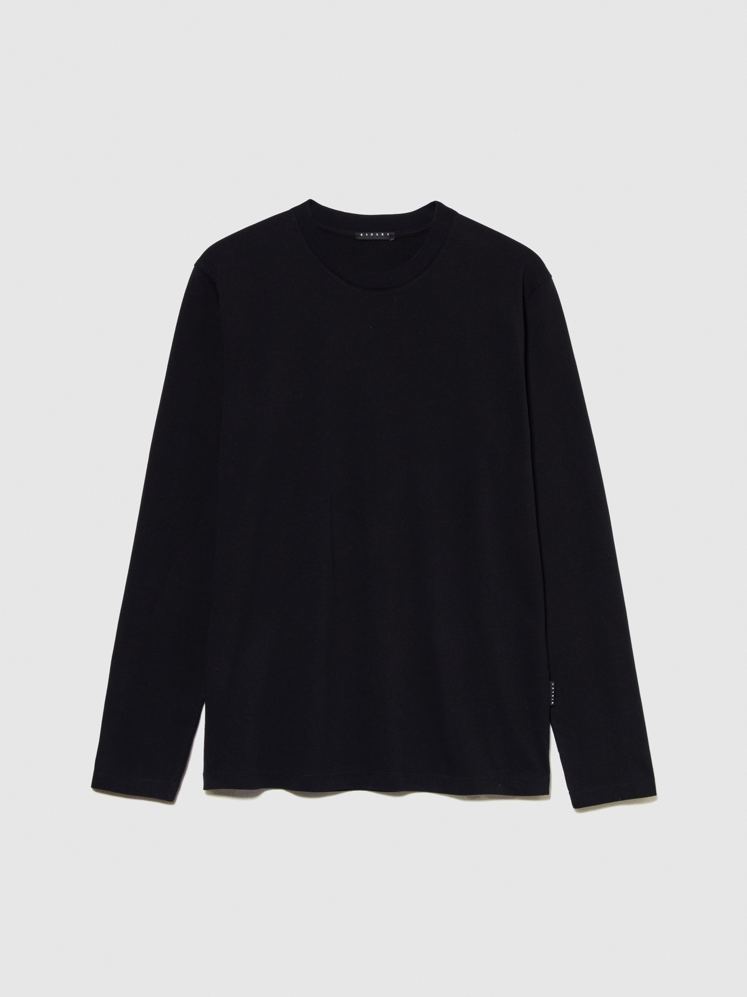 T-shirt a maniche lunghe da uomo nero | Sisley Outlet
