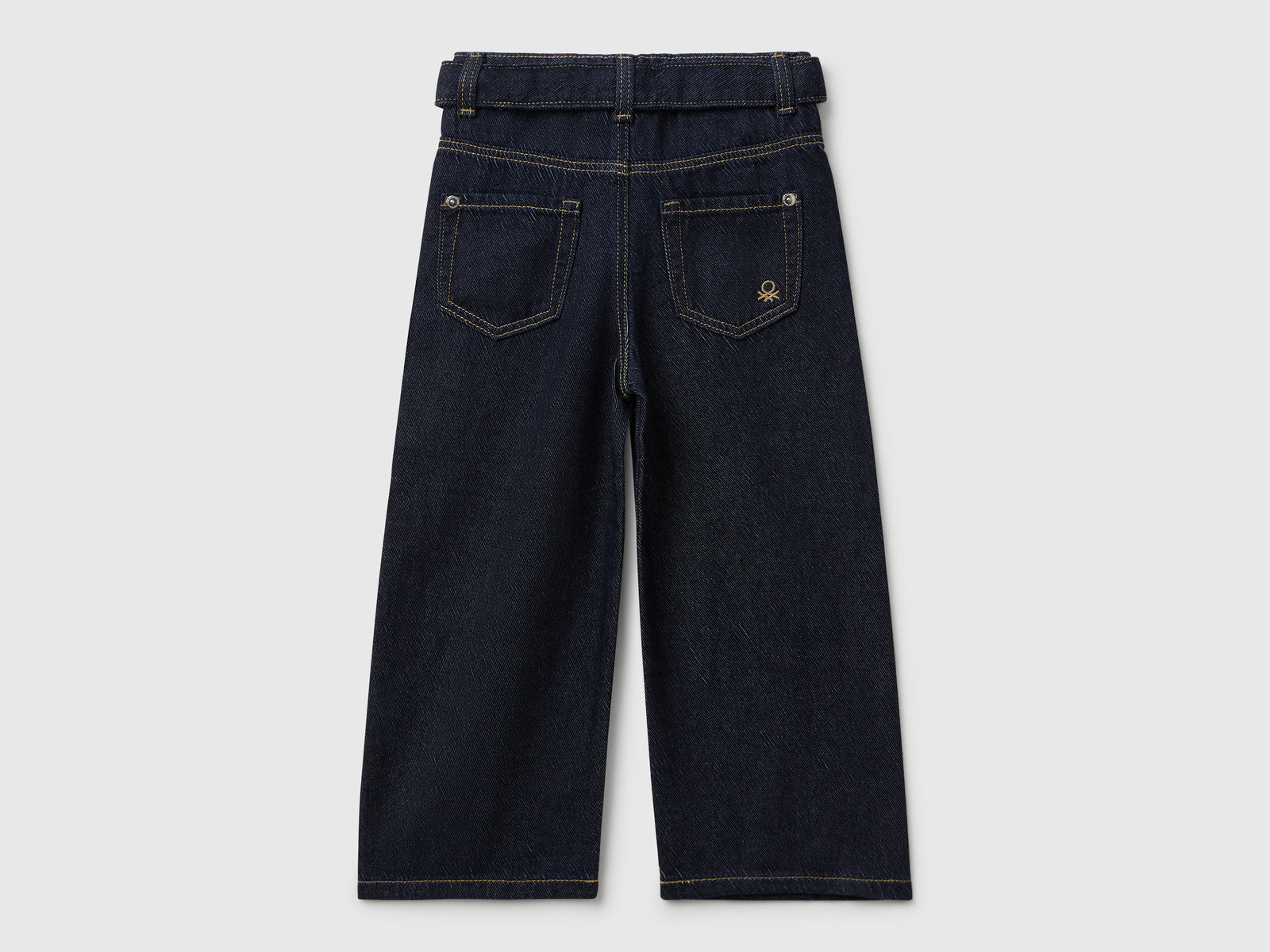 Jeans wide fit con fusciacca da bimba blu 2 | Benetton Outlet