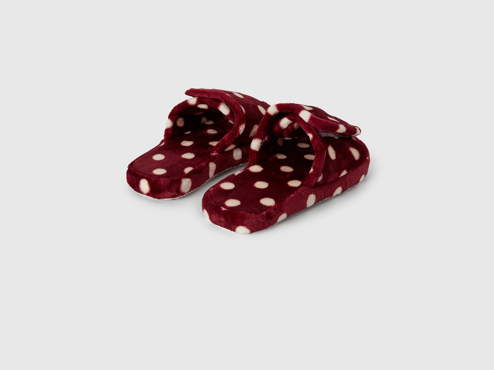 Ciabatte a pois da donna bordeaux 2 | Benetton Outlet