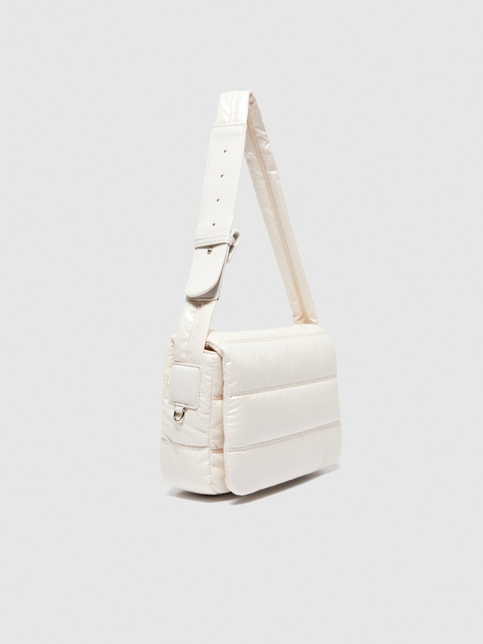 Borsa a spalla trapuntata da donna bianco panna 4 | Sisley Outlet