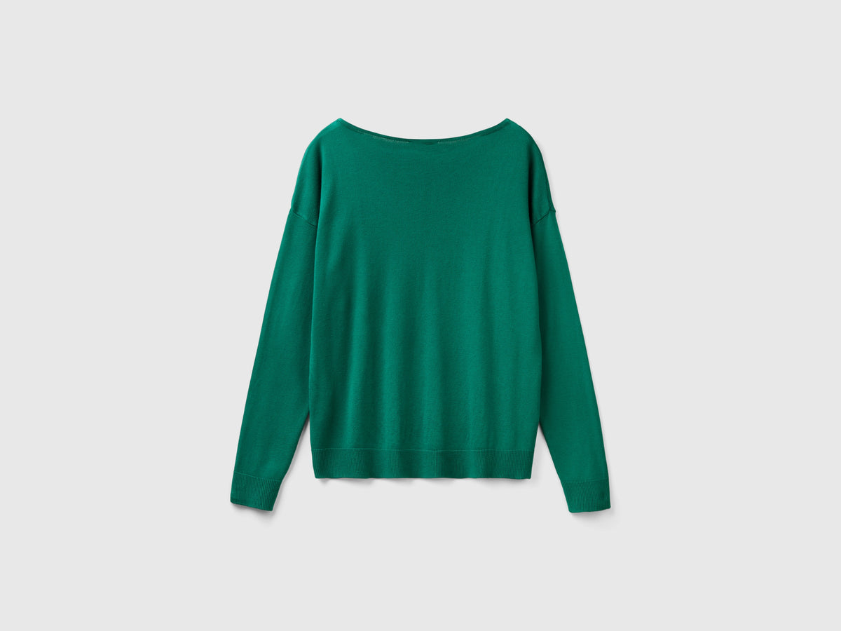 Maglia con scollo a barchetta