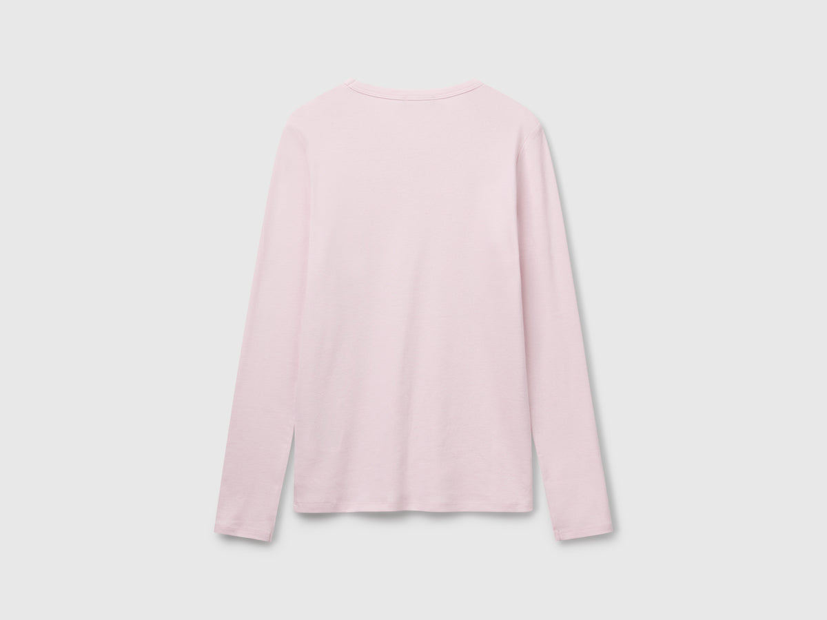 T-shirt manica lunga 100% cotone