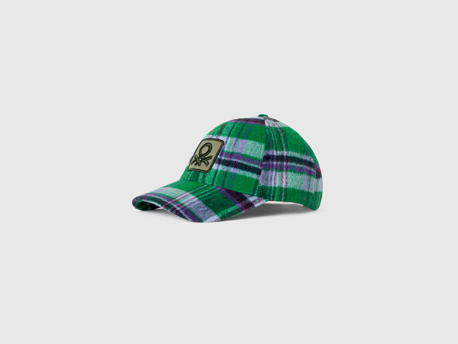 Cappellino baseball tartan da uomo multi-color | Benetton Outlet