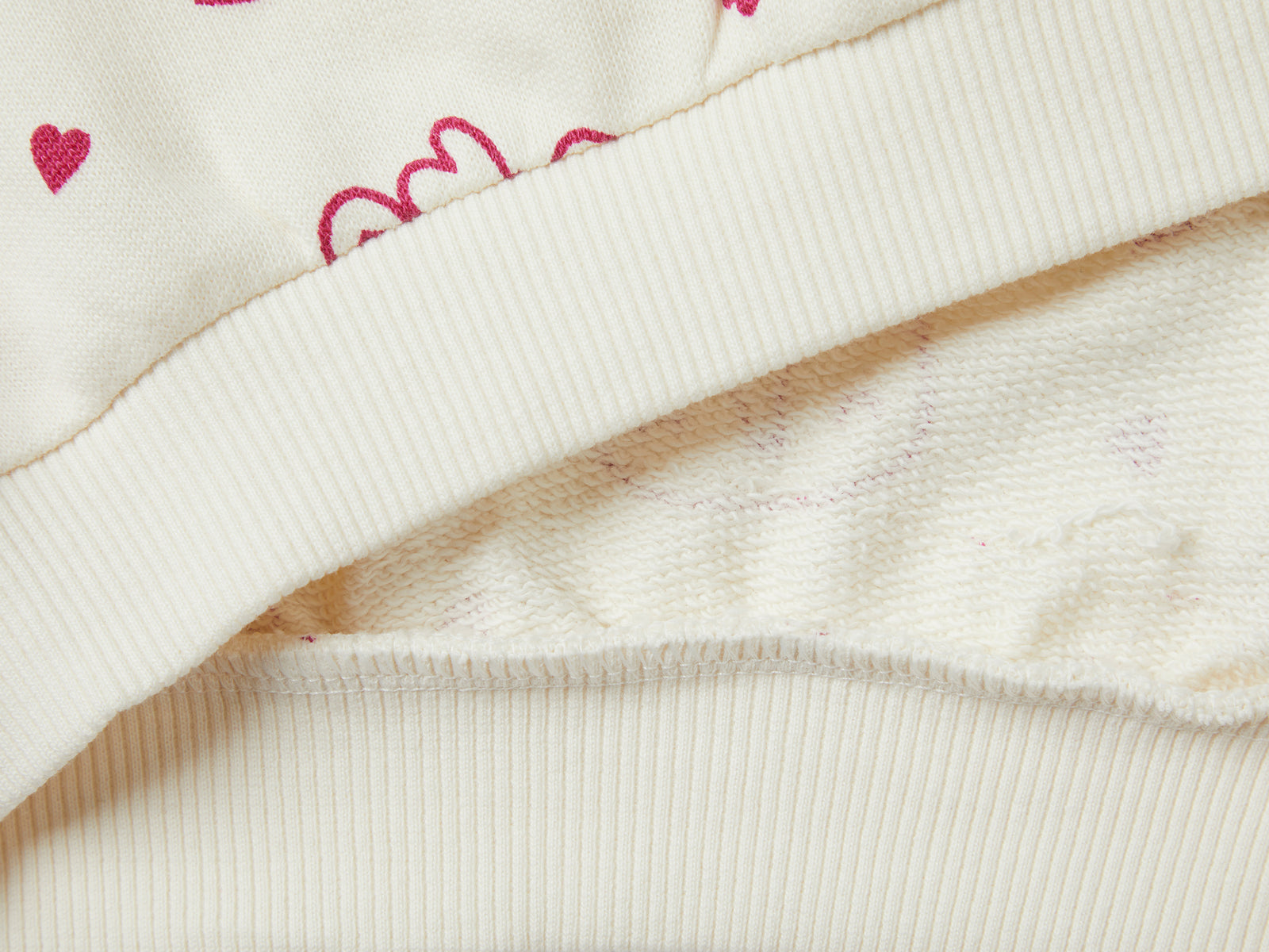 Completo felpa e leggings da bimba bianco panna 2 | Benetton Outlet