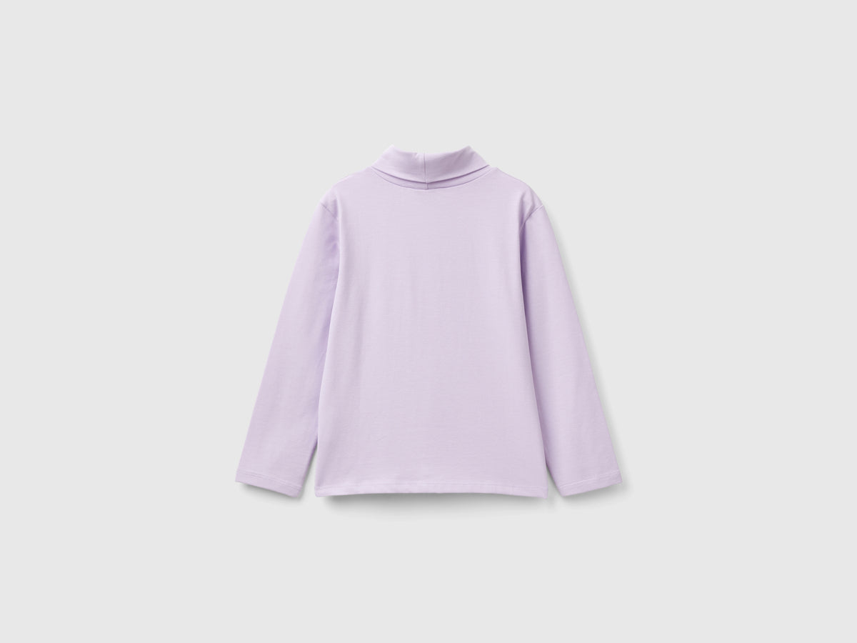 T-shirt lupetto in cotone stretch
