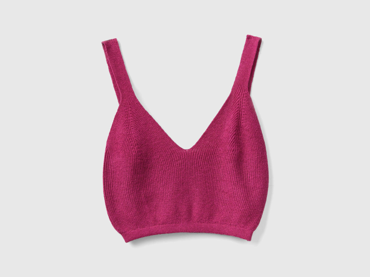 Top in misto cashmere