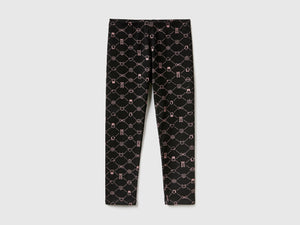 Leggings fantasia in cotone stretch