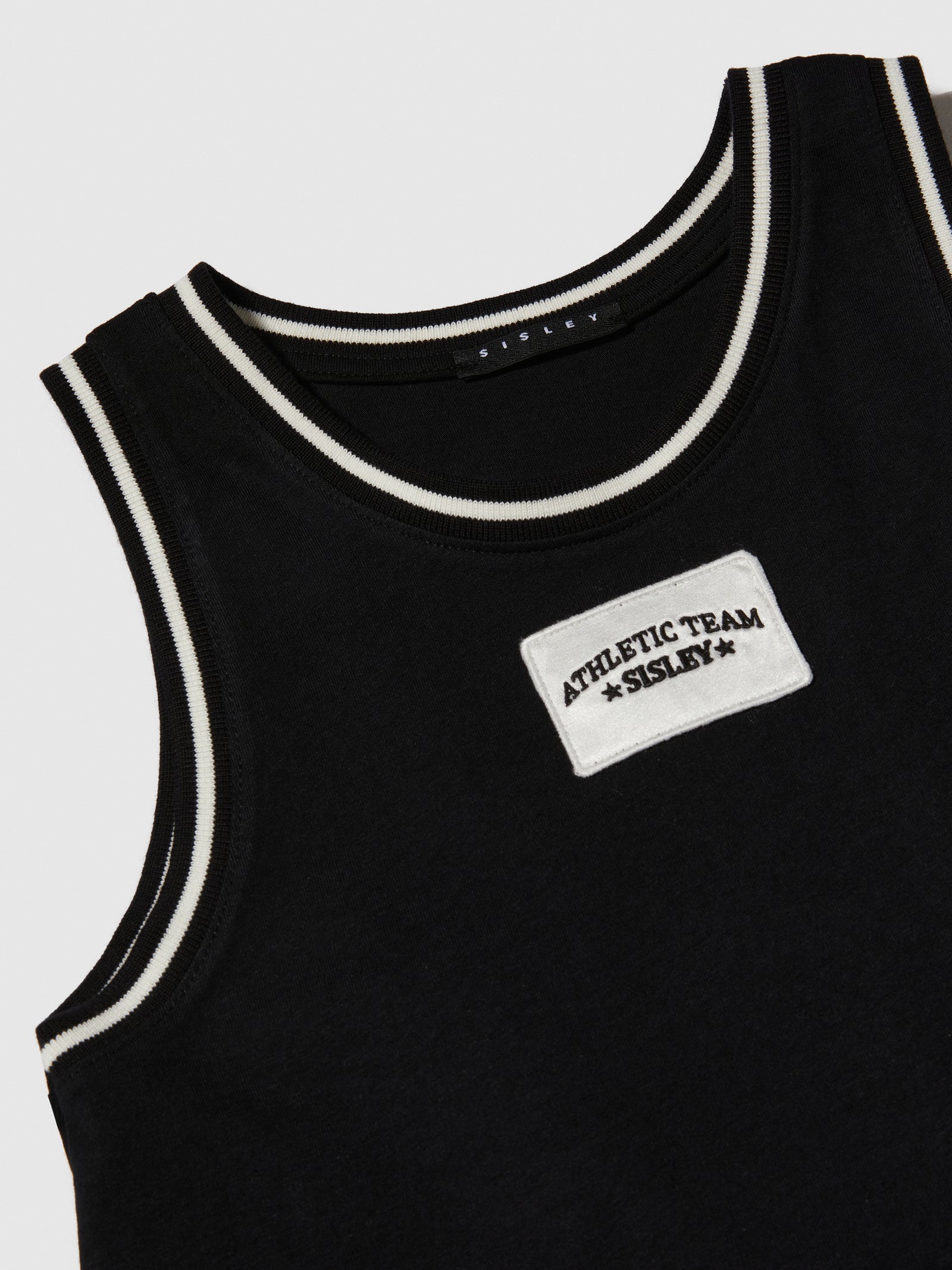 Top con ricamo da bambina nero 2 | Sisley young Outlet