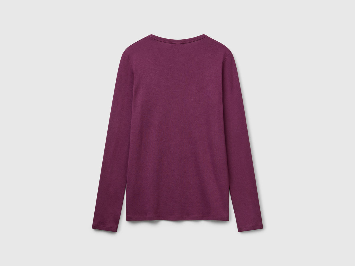 T-shirt manica lunga 100% cotone