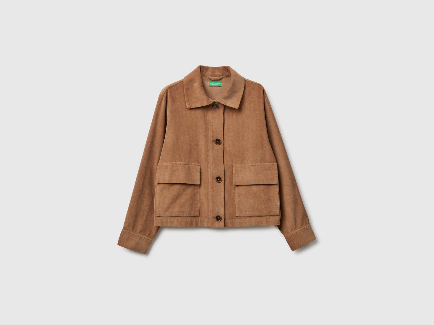 Giacca in velluto da donna cammello | Benetton Outlet