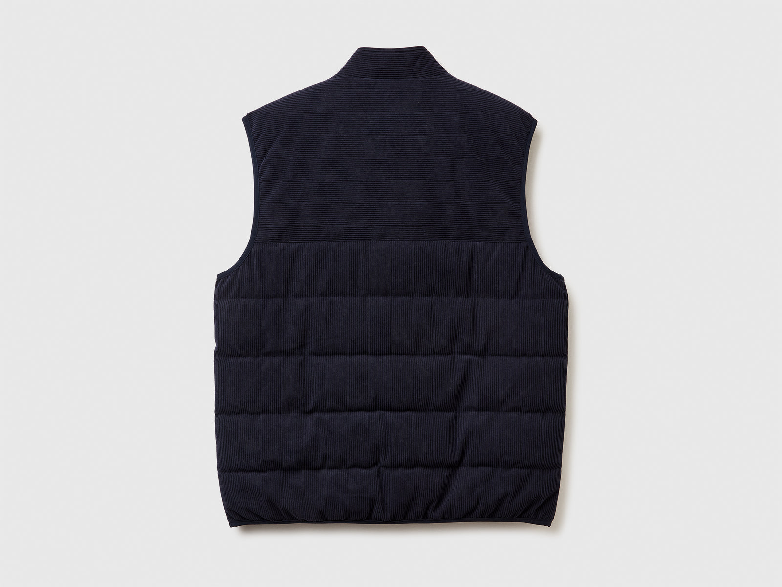 Gilet con tasche in velluto da uomo blu scuro 2 | Benetton Outlet