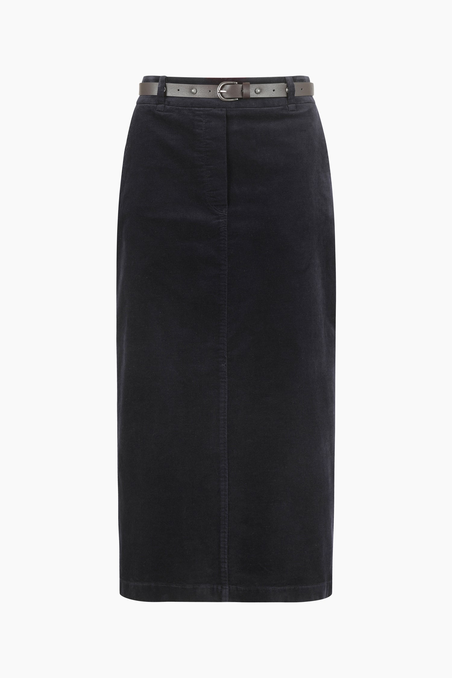 Gonna lunga con cintura da donna blu scuro | Sisley Outlet