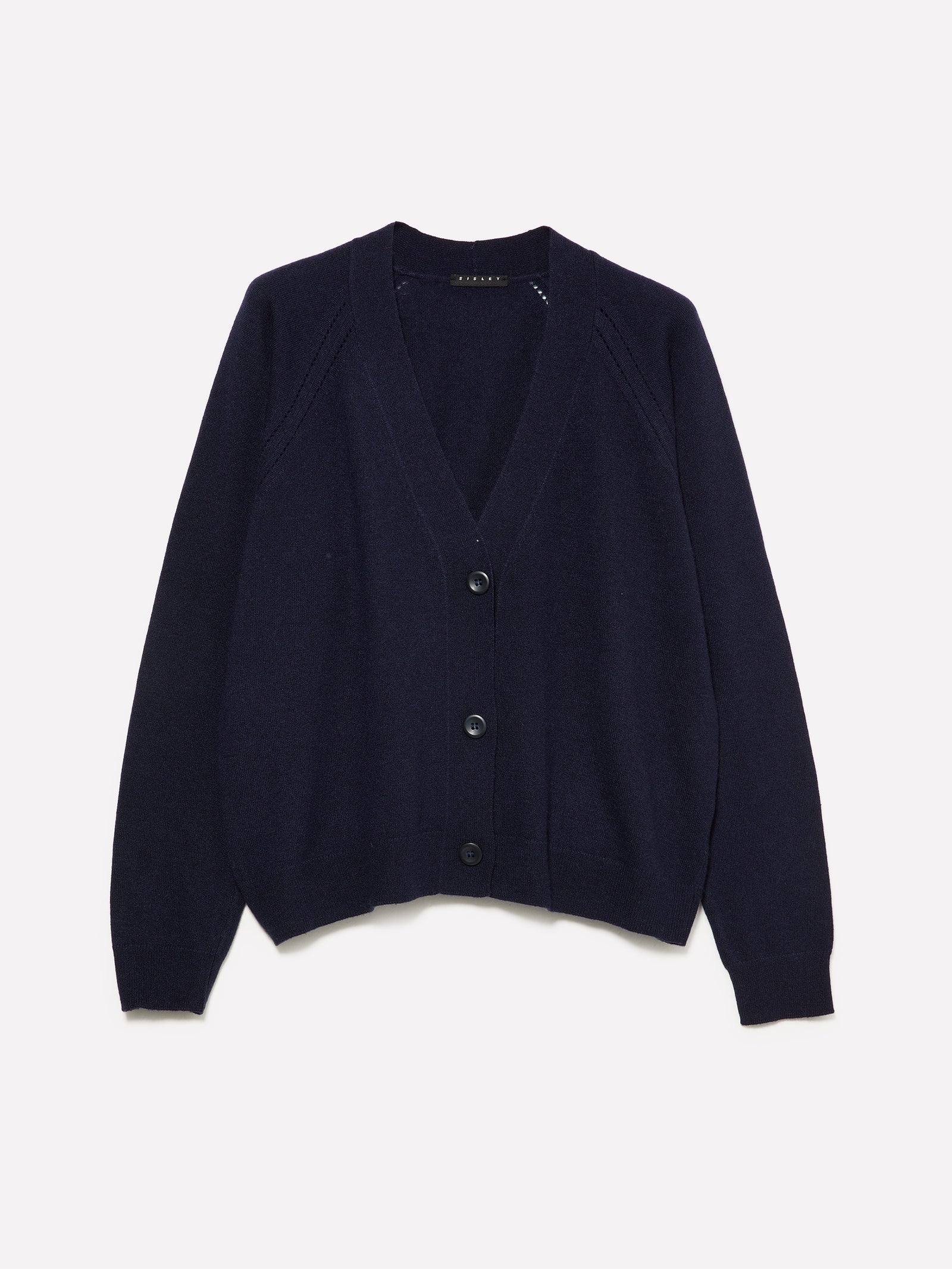Cardigan over fit da donna blu scuro | Sisley Outlet