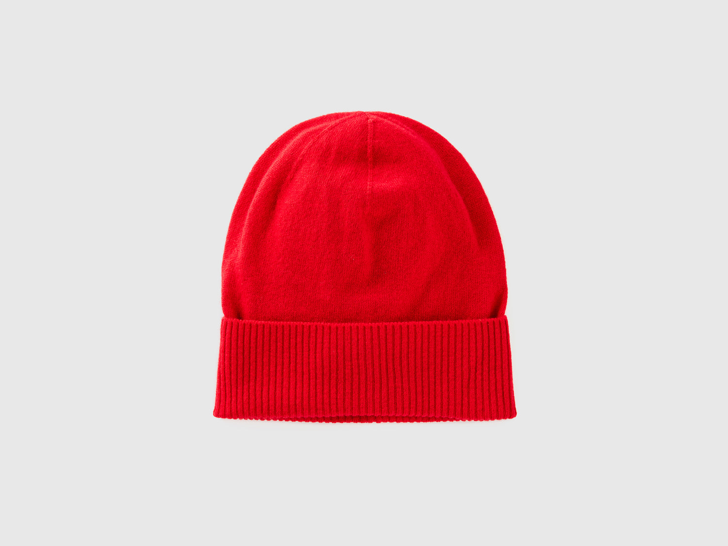 Cappello in pura lana Merino da donna rosso | Benetton Outlet