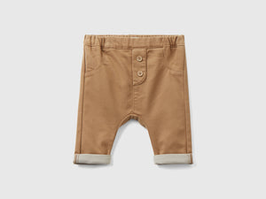 Pantaloni in misto cotone stretch