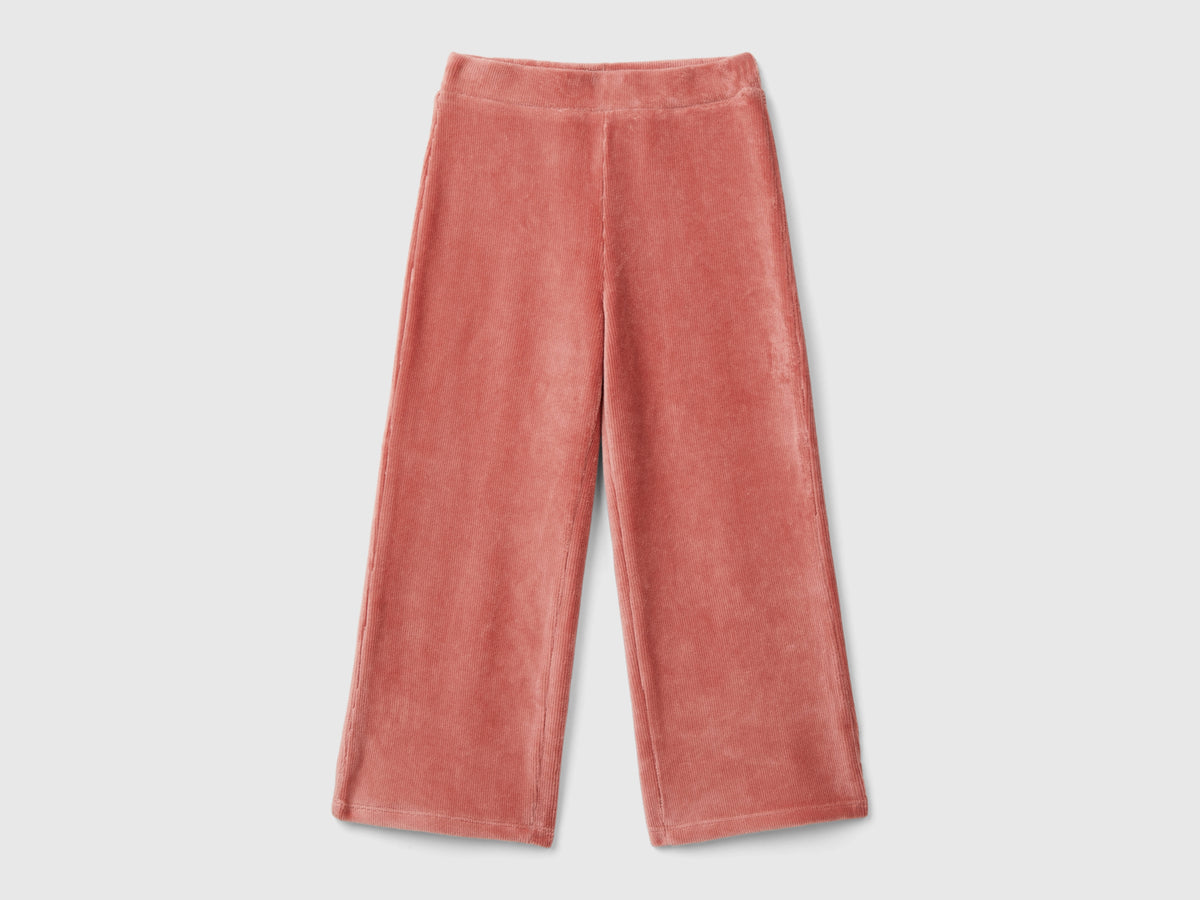 Pantaloni ampi in ciniglia