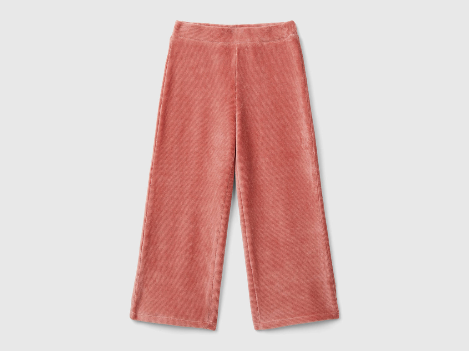 Pantaloni ampi in ciniglia da bimba salmone | Benetton Outlet