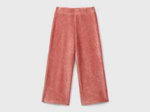 Pantaloni ampi in ciniglia