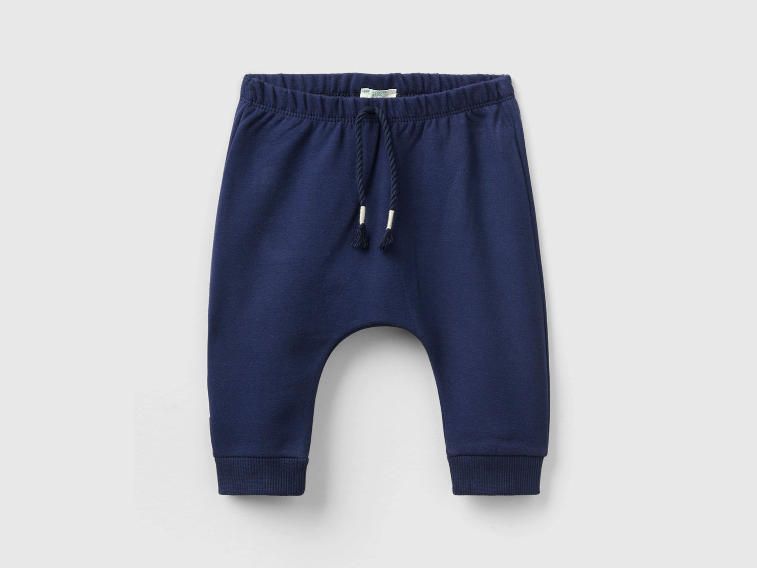 Pantaloni in calda felpa con taschino da neonato blu scuro | Benetton Outlet