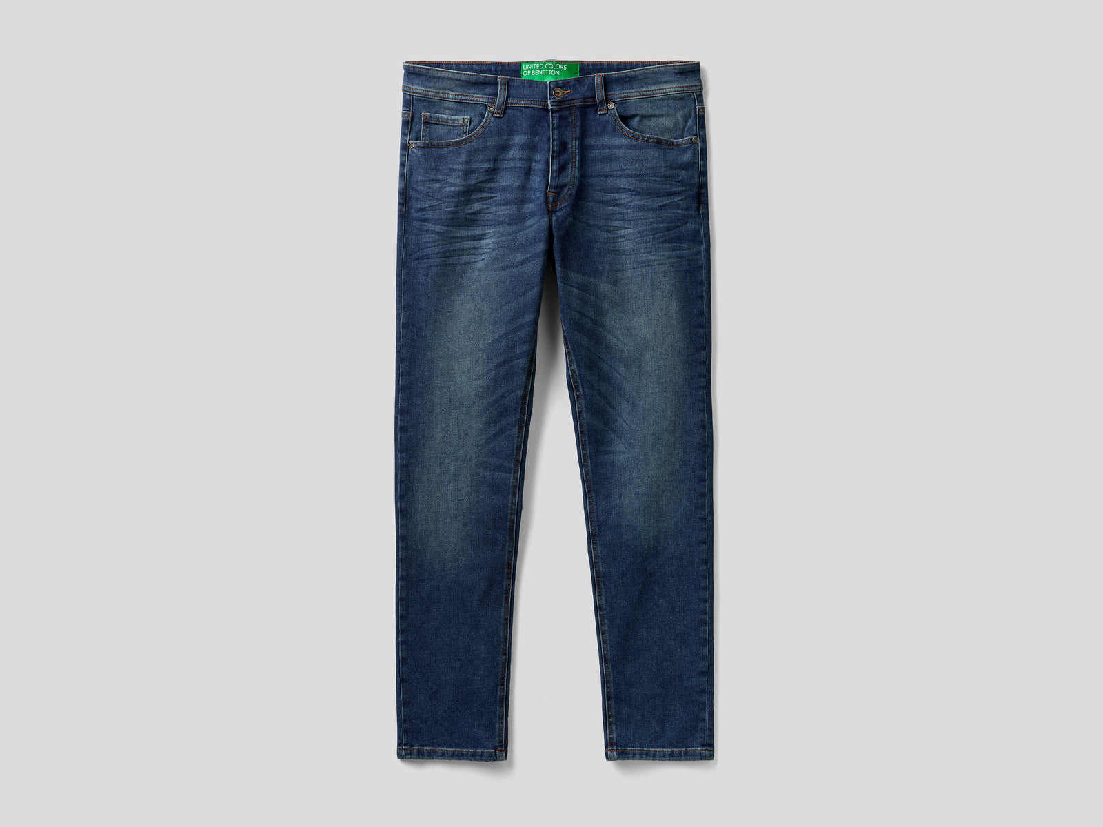 Jeans slim fit cinque tasche da uomo blu | Benetton Outlet