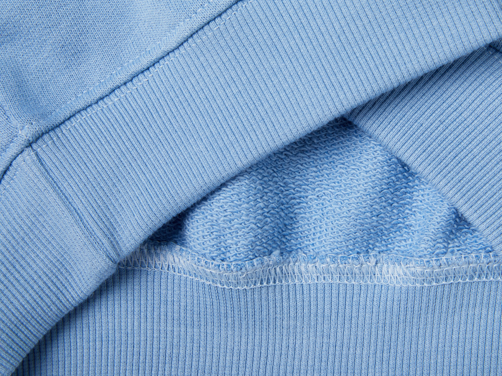 Felpa con cappuccio 100% cotone da bimbo azzurro 3 | Benetton Outlet
