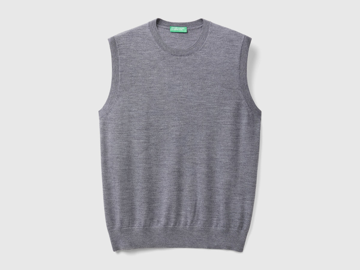 Gilet in pura lana Merino