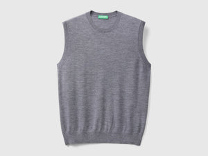 Gilet in pura lana Merino