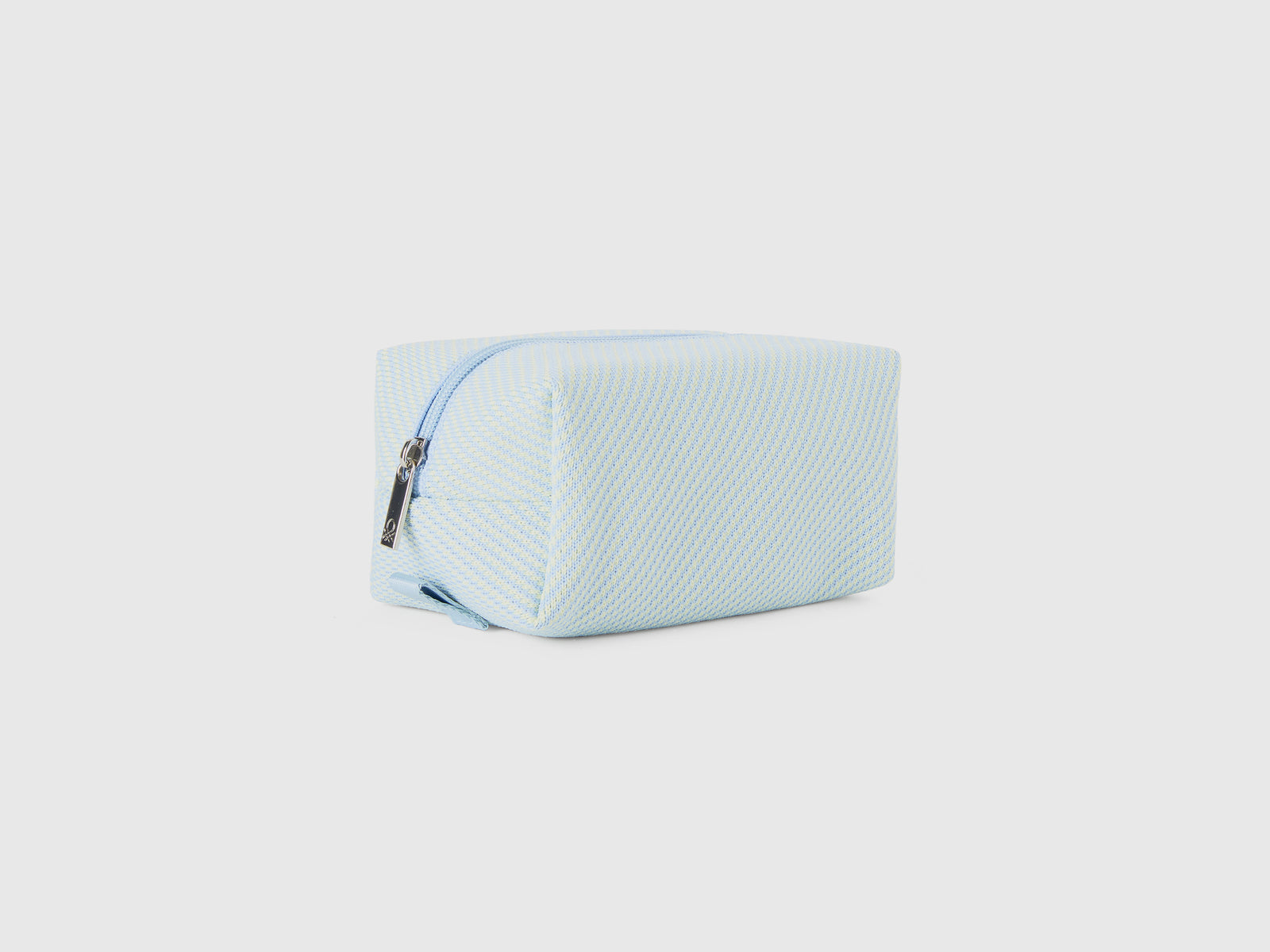 Beauty case jacquard giallo e azzurro da donna celeste 2 | Benetton Outlet