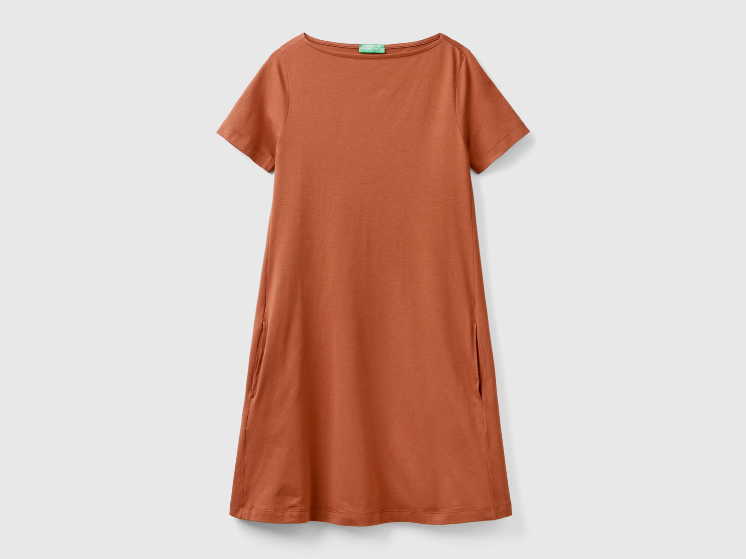 Abito corto svasato da donna bruciato | Benetton Outlet