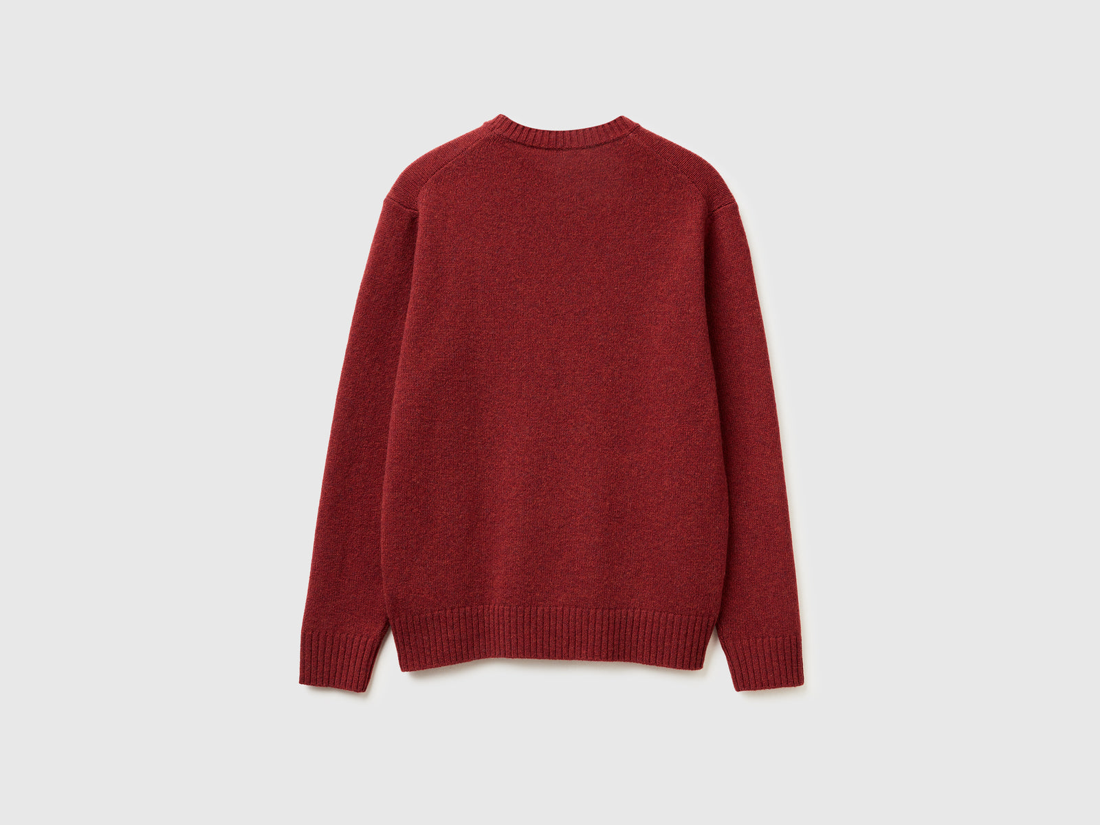 Maglia in lana Shetland da uomo bordeaux 2 | Benetton Outlet