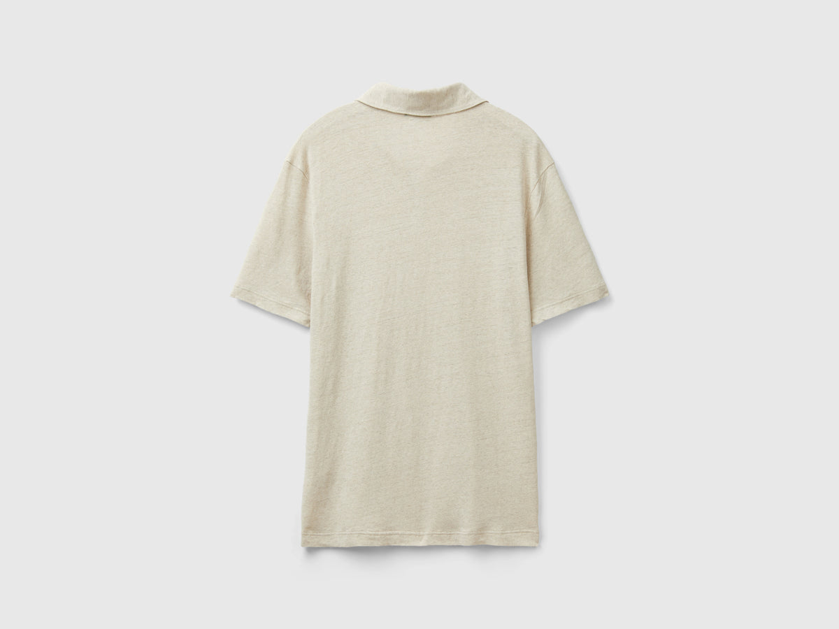 Polo in misto lino