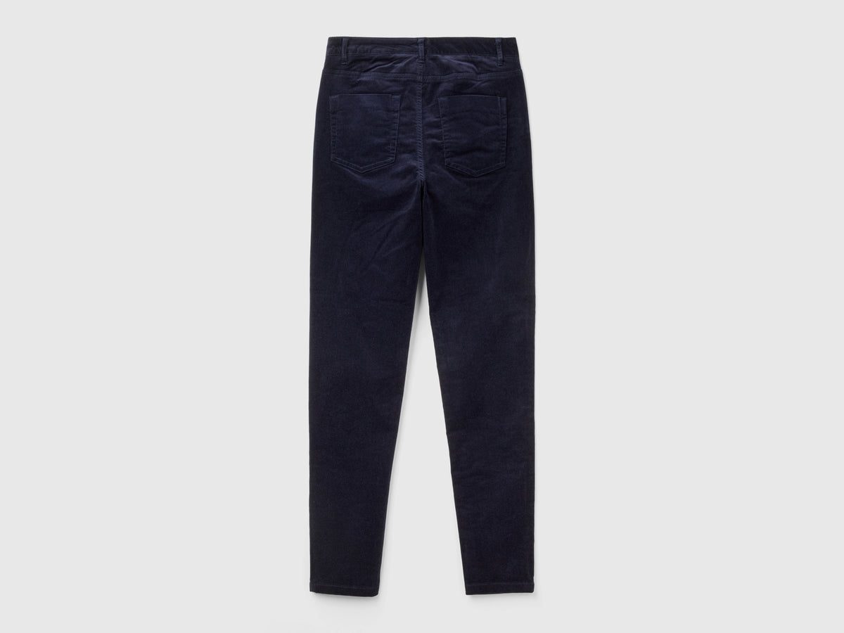 Five-pocket velvet trousers