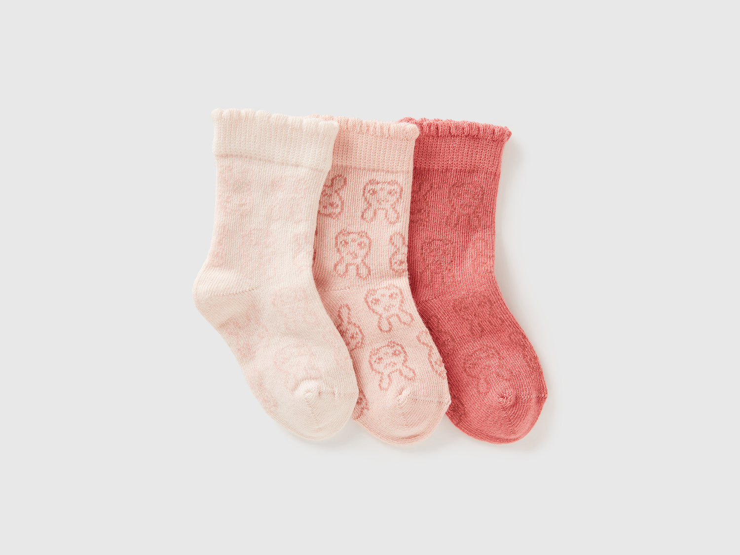 Tre paia di calzini con coniglietti da neonato multi-color | Benetton Outlet