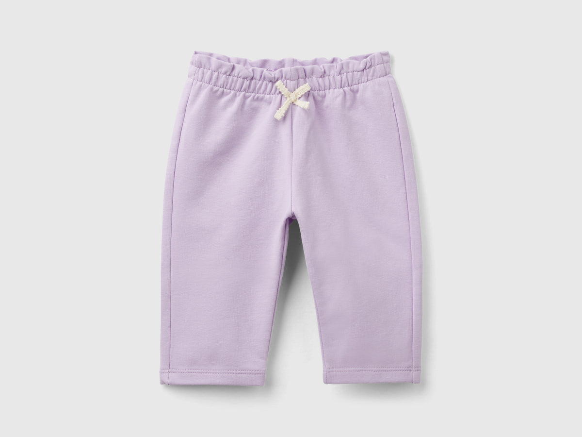 Pantaloni in felpa di cotone bio stretch