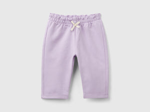 Pantaloni in felpa di cotone bio stretch