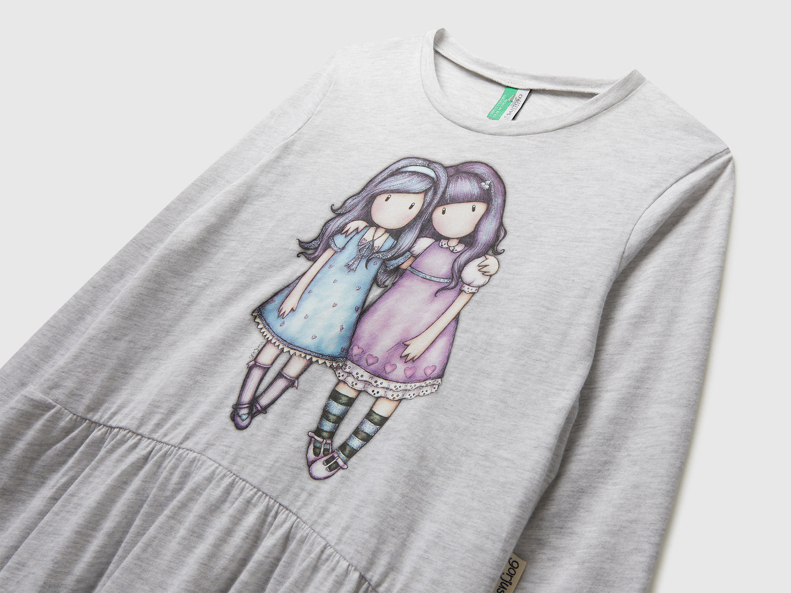 Camicia da notte ©Santoro Gorjuss da bambina grigio chiaro 3 | Benetton Outlet