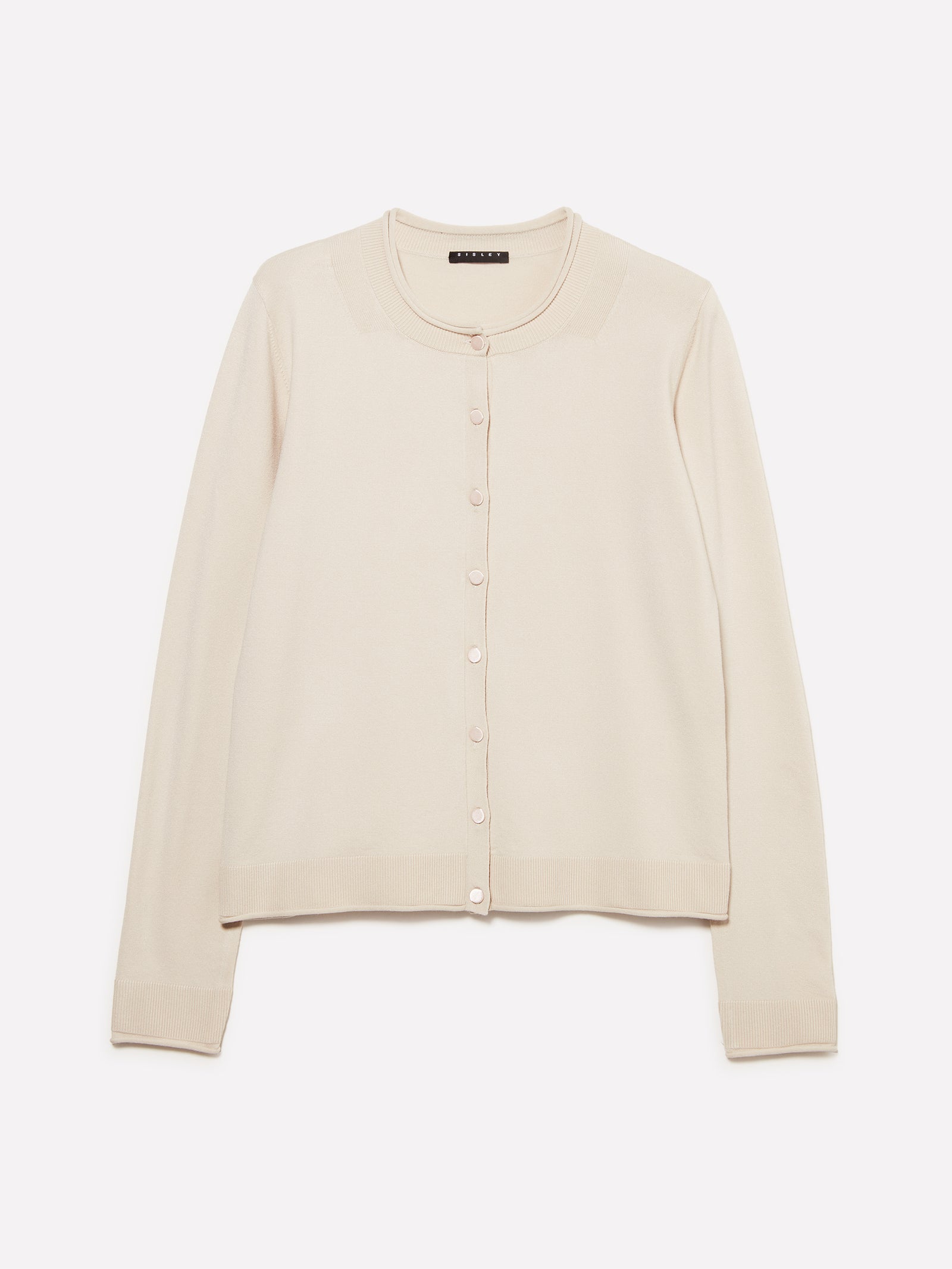 Cardigan regular fit da donna beige | Sisley Outlet