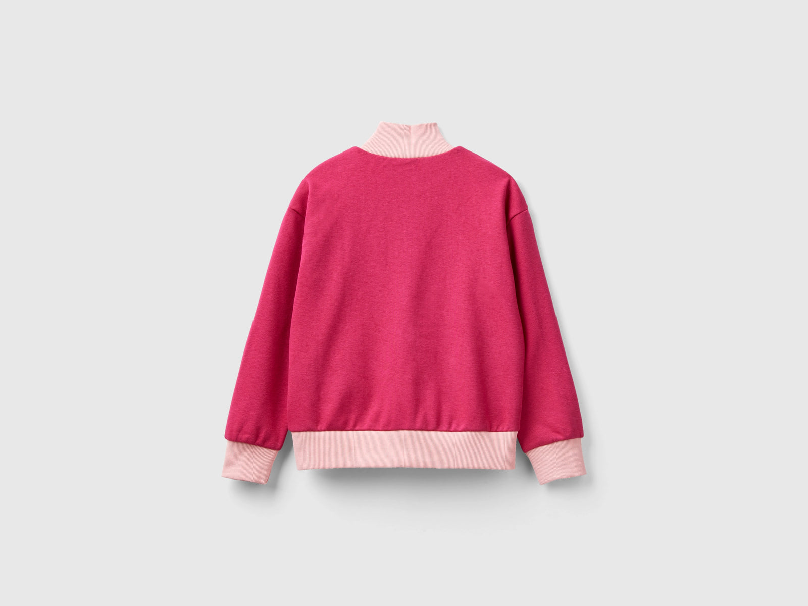 Felpa con zip e stampa da bambina multi-color 2 | Benetton Outlet