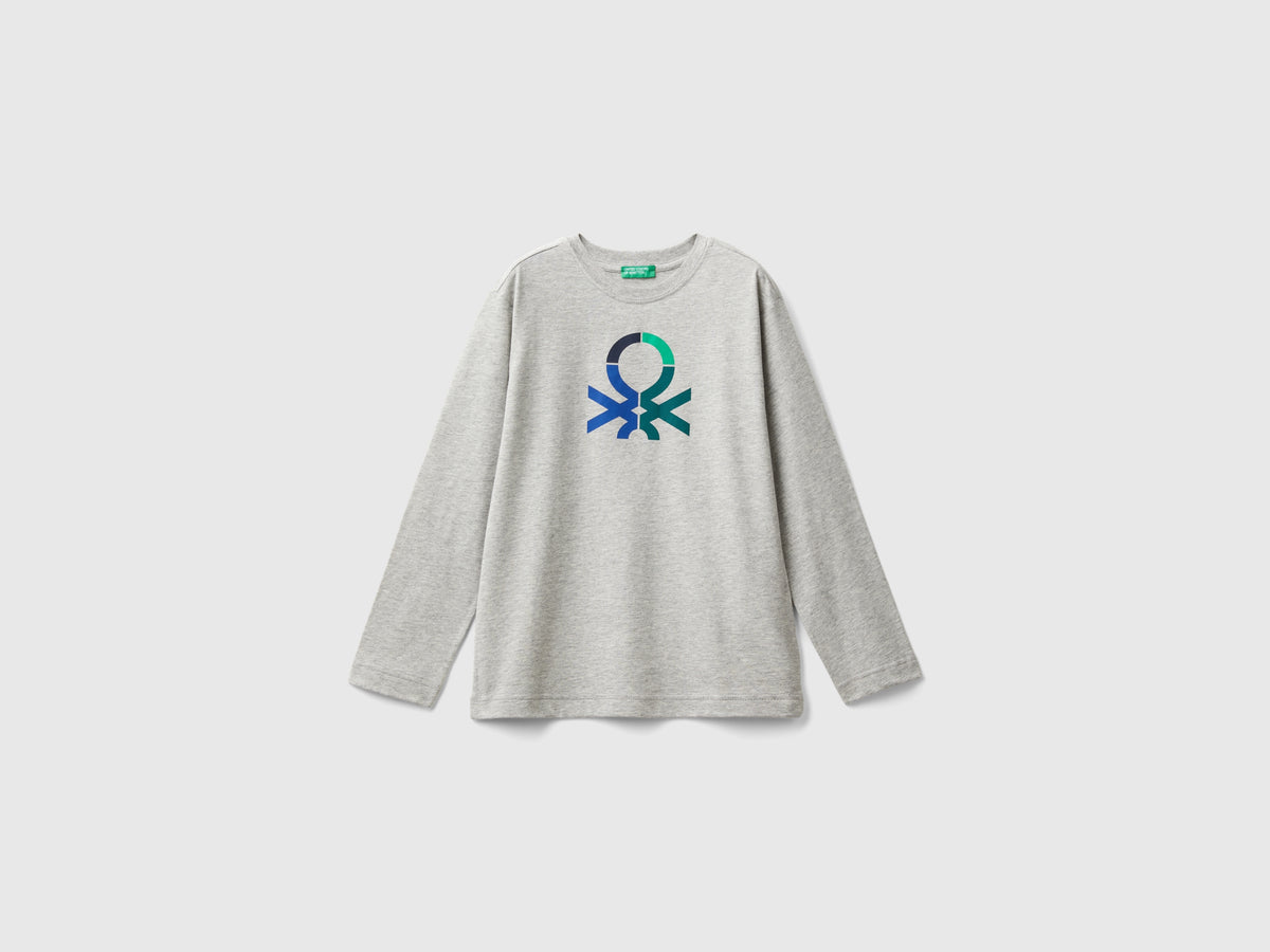 T-shirt manica lunga 100% cotone bio