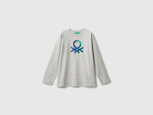 T-shirt manica lunga 100% cotone bio